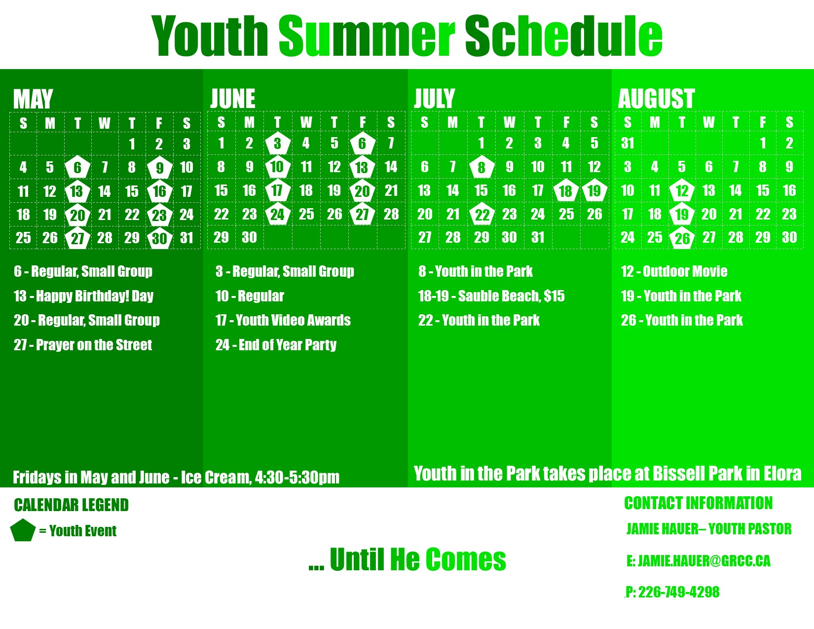 Summer 2025 Calendar
